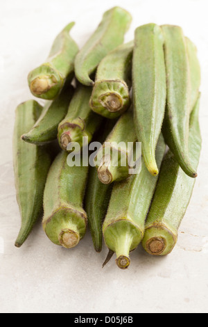 Okra / ladies fingers Stock Photo