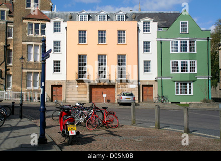 Oriel Square with bicycles Oxford Oxfordshire England UK Stock Photo