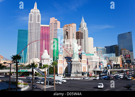 New York New York Hotel and Casino, Las Vegas Stock Photo