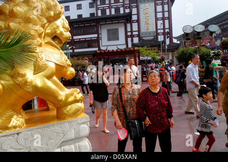 Shanghai China,Asia,Chinese,Oriental,Huangpu District,Yuyuan Garden,Fuyou Road,shopping shopper shoppers shop shops market markets marketplace buying Stock Photo