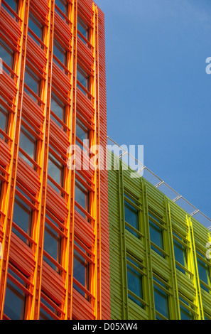 Section of Renzo Piano's Central St Giles office and residential complex Bloomsbury Central London England UK Stock Photo