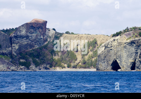 Beach on the neck of Cape Tatsumi on Chichijima, Ogasawara Islands, Japan Stock Photo