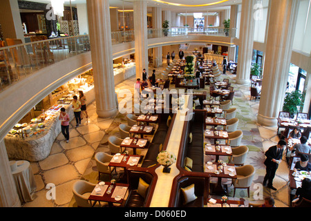 Shanghai China,Chinese Huangpu District,The Bund,Sichuan Road,Waldorf Astoria,hotel,luxury,upscale,five star,dining room,buffet style table,China12100 Stock Photo