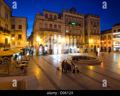 Praça 8 de Maio square in downtown Coimbra, Portugal, Europe Stock Photo