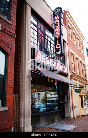 The Majestic Restaurant on King Street in Old Town Alexandria, Virginia Stock Photo