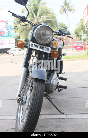 Royal Enfield Motorcycle Stock Photo