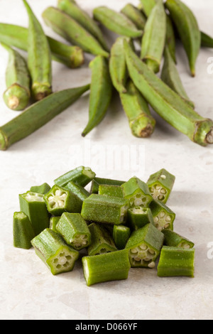 Okra / ladies fingers Stock Photo