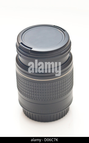 Standard zoom lens isolated on white background Stock Photo