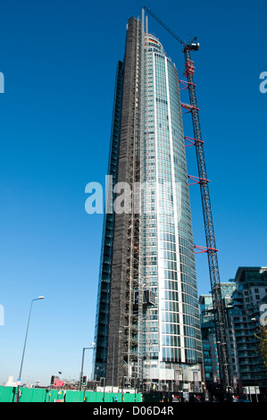 The Tower, One St. George Wharf, Vauxhall, London, UK Stock Photo