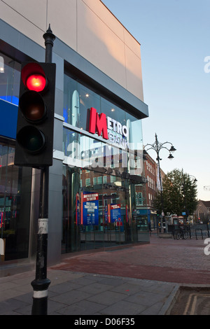 Exterior of the latest branch of Metro Bank in Reading, England, November 2012 Stock Photo