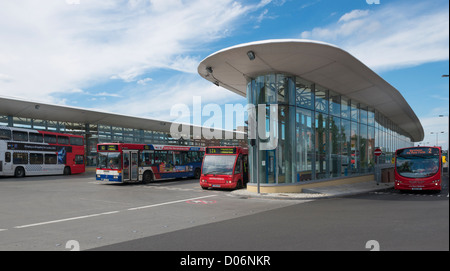 Wolverhampton Interchange Bus Station, West Midlands Stock Photo
