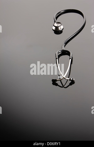 Stethoscope on white and graduated background Stock Photo - Alamy
