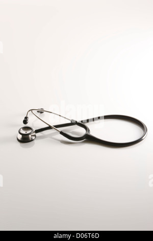 Stethoscope on white and graduated background Stock Photo - Alamy