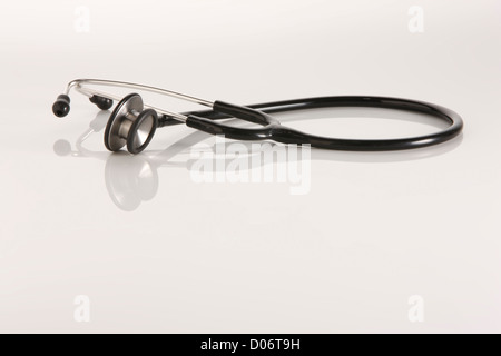 Stethoscope on white and graduated background Stock Photo - Alamy