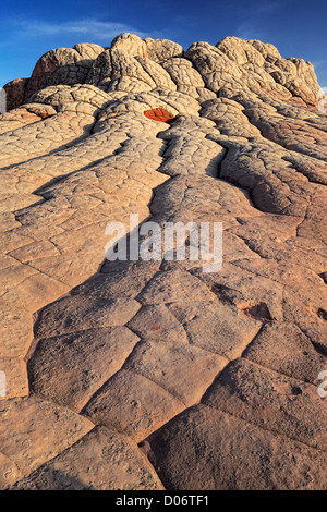Rock formations in the White Pocket unit of the Vermillion Cliffs National Monument Stock Photo
