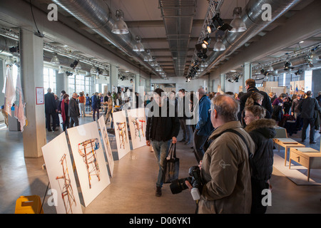 Dutch Design Week Graduation Show at the Dutch Design Academy in Eindhoven, the Netherlands Stock Photo