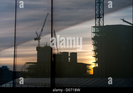 Tate Modern Art Gallery extension under construction London, England, UK. BRIAN HARRIS © 11-2012 Stock Photo