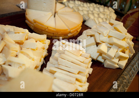 Selection Cheeses Mallorca, Baleares, Spain Stock Photo