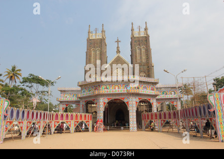 View of Arthunkal Church in kerala. Stock Photo