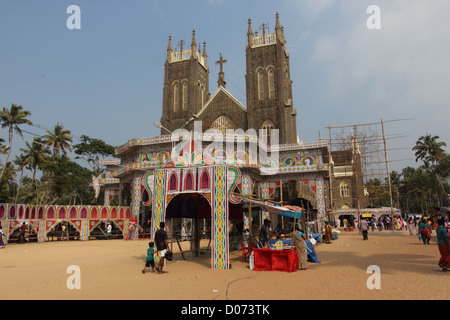 View of Arthunkal Church in kerala. Stock Photo