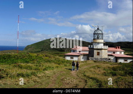 Faro de Punta de la Estaca de Bares,lighthouse,A Coruna province,Galicia,Spain Stock Photo