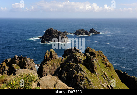 Os tres Aiguillons,Cabo Ortegal,Punta de los Aguillos,La Coruna province,Galicia,Spain Stock Photo