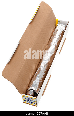 Long boxed length of Catering aluminium baking foil from Cater-Foil Stock Photo