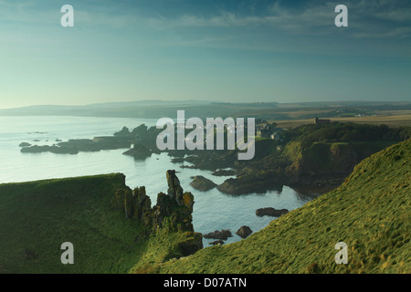 St Abbs and the Berwickshire Coast from St Abbs Head Nature Reserve, Scottish Borders Stock Photo