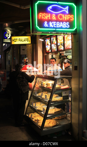 Fish & Chips & Kebabs Shop Stock Photo