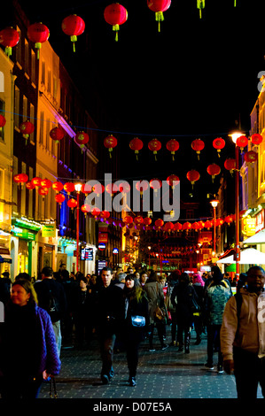 Chinatown in London at night Stock Photo