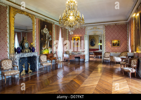 THE GREAT SALON CHATEAU DE MAINTENON EURE-ET-LOIR (28) FRANCE Stock Photo