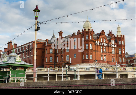 Blackpool, Lancashire, UK's top amusement and fun seaside resort - the Metropole Hotel Stock Photo