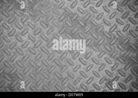 Diamond Plate Aged Background Stock Photo