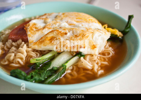 Hong Kong style instant noodles Stock Photo