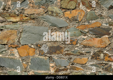 Old Fashion Blue Brick Wall Background Stock Photo