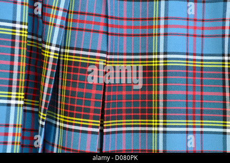 Scottish Kilt Background Close Up Stock Photo
