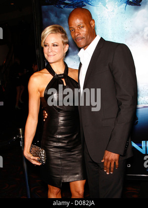 Brittany Daniel and Keenen Ivory Wayans Los Angeles Premiere of 'Skyline' at Regal Cinemas L.A. Live Los Angeles California, Stock Photo