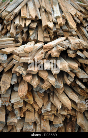 Stack of Wooden Fence Posts Close Up Stock Photo - Alamy