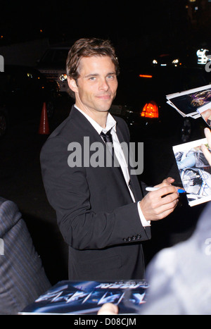 James Marsden celebrities outside Chateau Marmont after attending a GQ party Los Angeles, USA Stock Photo