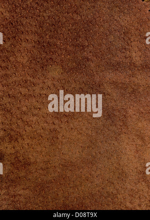 Close-up of a piece of old brown chamois Stock Photo