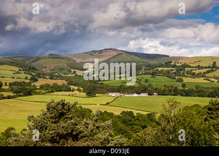 Moel Famau in the Clwydian Hills Stock Photo
