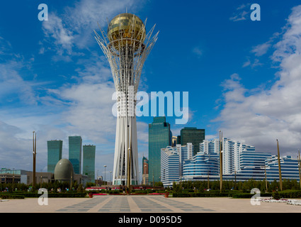 bayterek; kazakhstan; astana; building; city; sky; Stock Photo