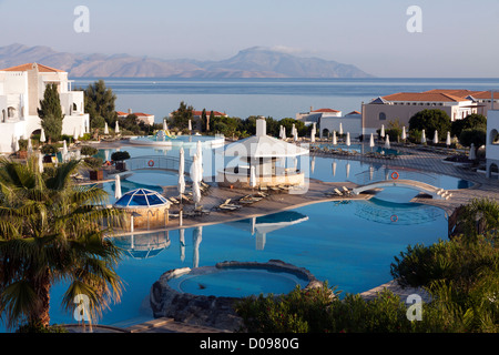 Marmari Palace Hotel pools and gardens on Greek Island of Kos Stock Photo