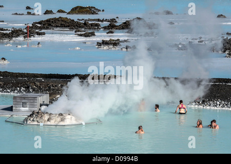 Enjoying a mud bath at the hot springs near Juayua, El Salvador Stock Photo - Alamy
