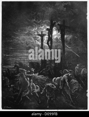 Darkness at the Crucifixion Stock Photo