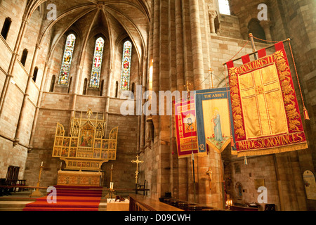 Shrewsbury Abbey interior, 11th century former Benedictine Monastery, Shrewsbury Shropshire UK Stock Photo