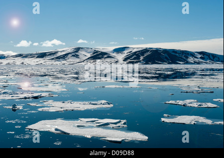 Hinlopen Strait, Svalbard Archipelago, Arctic Norway Stock Photo
