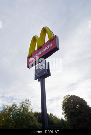 Mcdonalds Restaurant Sign A2 Dover England Stock Photo