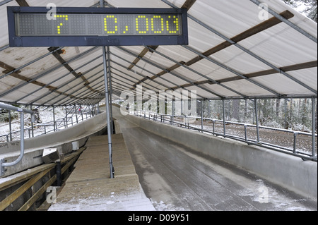 Olympic Bobsleigh and Skeleton run at Lillehammer Olympic ...