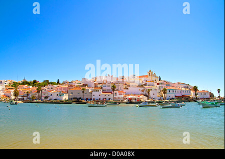 The village Ferragudo in the Algarve Portugal Stock Photo